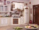 Cucina finta muratura invecchiata