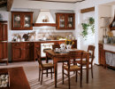 Cucina rustica in noce